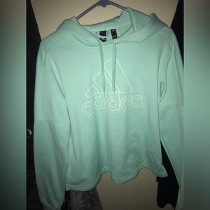 Adidas hoodie crop top style